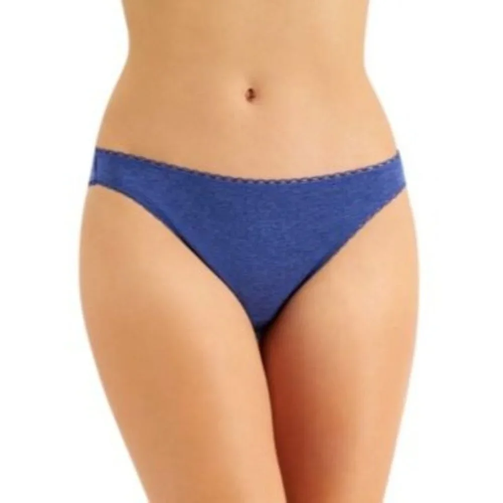 Charter Club Women's Everyday Cotton Bikini Underwear, Galaxy‎ Blue, Size M, NWT